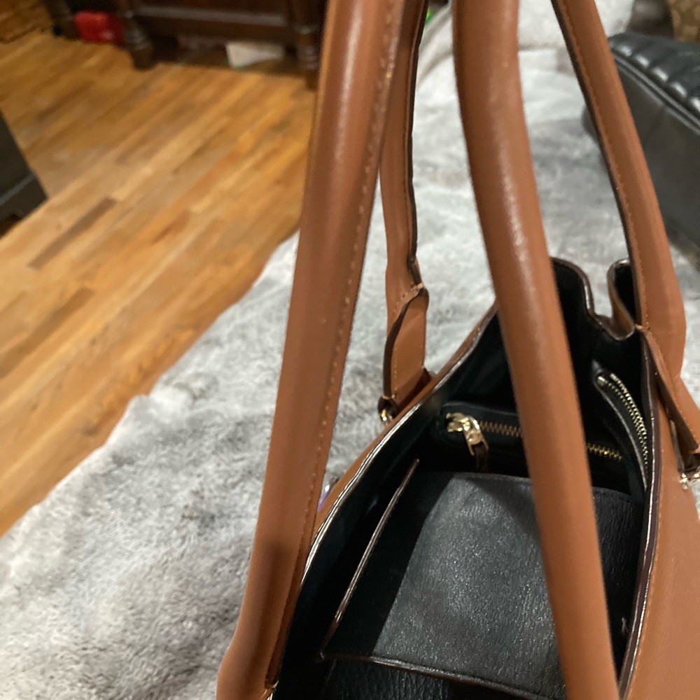 Coach Swagger satchel and flower dangle bag charm bundle